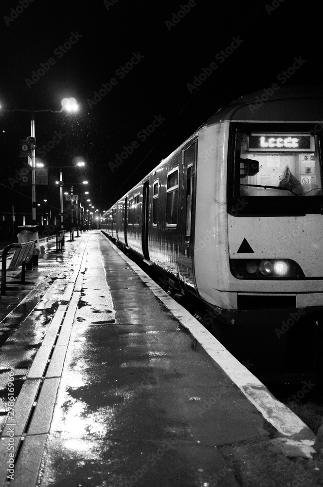 Naklejka premium train at station