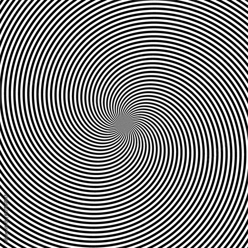 Psychedelic hypno hypnotic black and white circular wheel abstract psycho image