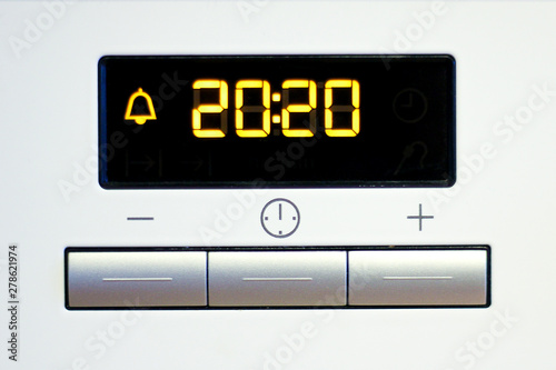 new year 2020. on the face of the clock time of 20 hours and 20 minutes. creative photo