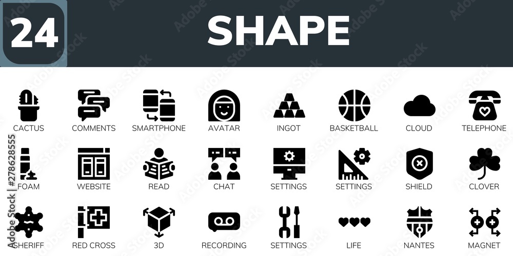 shape icon set