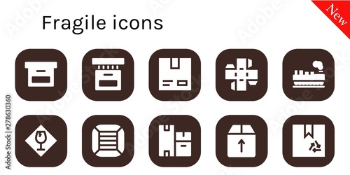 fragile icon set