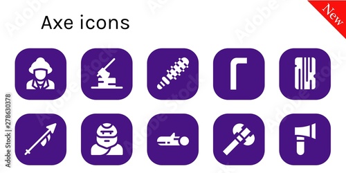 axe icon set