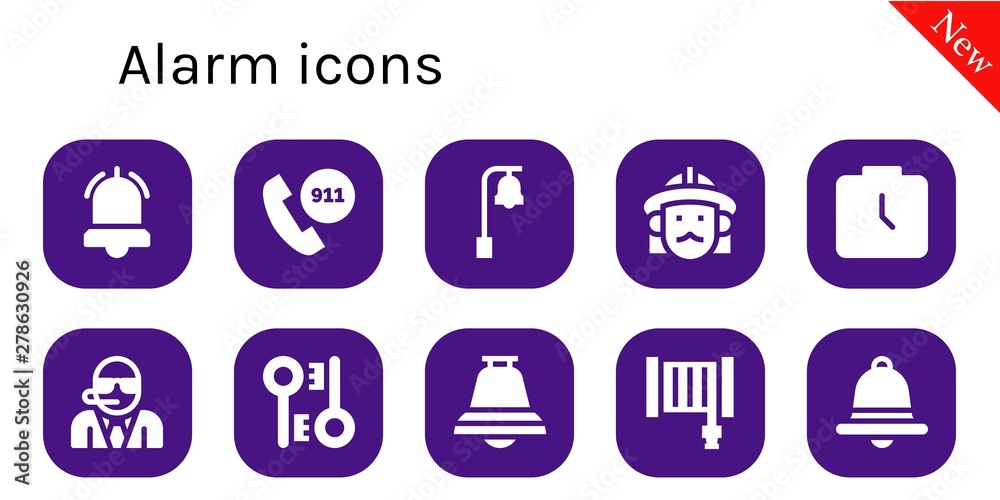 alarm icon set alarm icon set