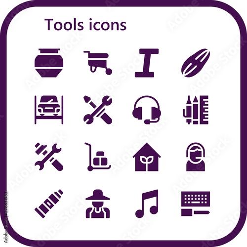 tools icon set
