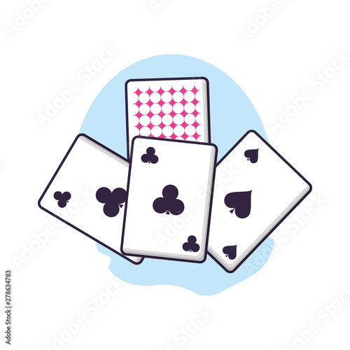 poker casino game cards icons
