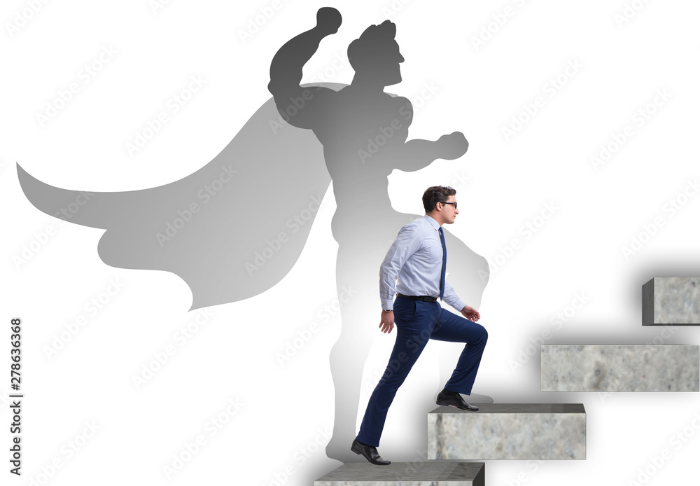Φωτογραφία Businessman with aspiration of becoming superhero