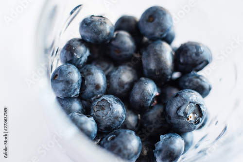 fresh blueberries in a bowl