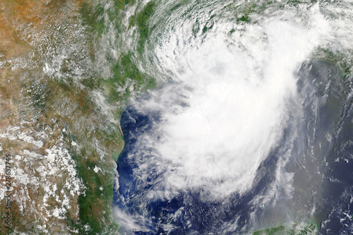 Tropical storm Barry heading towards Louisiana in 2019 - Elements of this image furnished by NASA