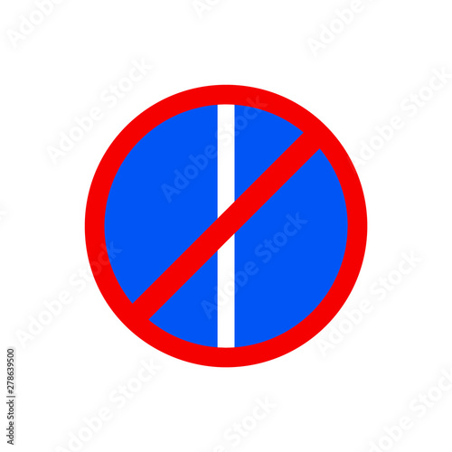 Free Download Traffic signs, no parking on odd days. Vector icon - GFXLoad