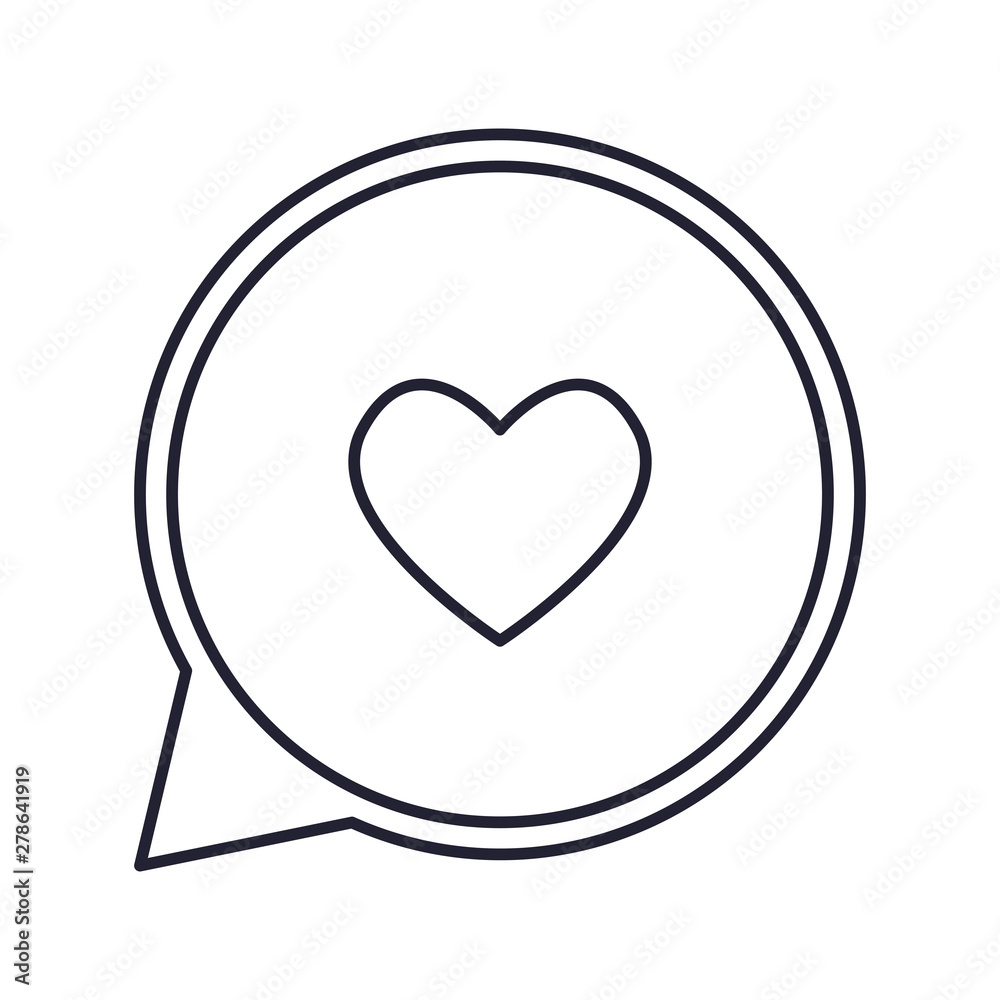 social media talk bubble heart social media talk bubble heart