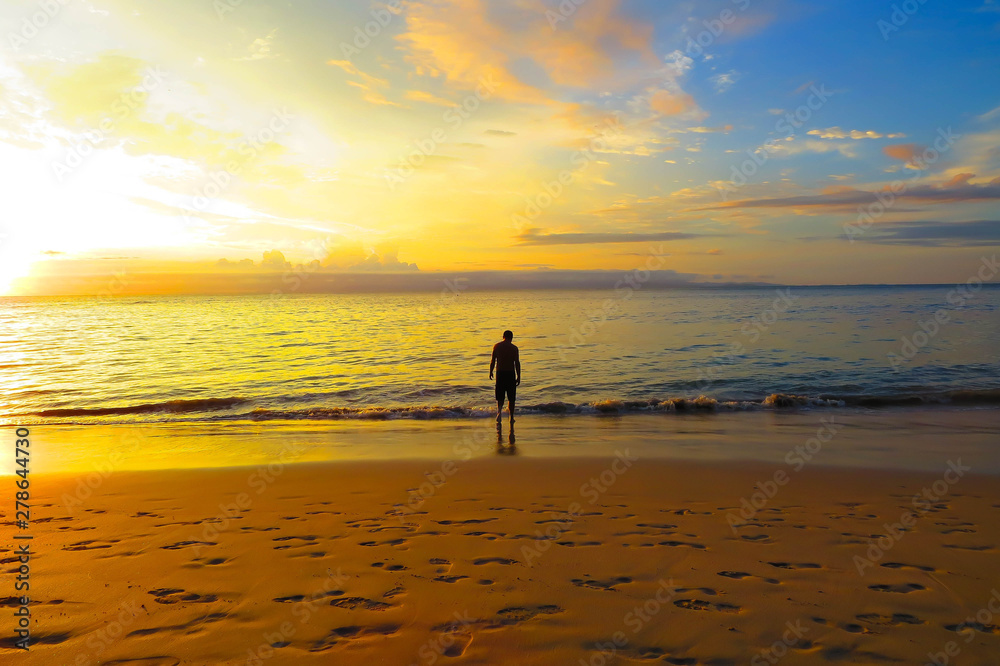 Naklejka premium Golden Solitude