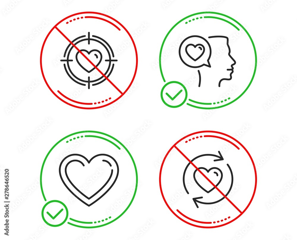 Do or Stop. Romantic talk, Heart and Valentine target icons simple set. Update relationships sign. Love chat, Love feelings, Heart in aim. Love set. Line romantic talk do icon. Prohibited ban stop Do or Stop. Romantic talk, Heart and Valentine target icons simple set. Update relationships sign. Love chat, Love feelings, Heart in aim. Love set. Line romantic talk do icon. Prohibited ban stop