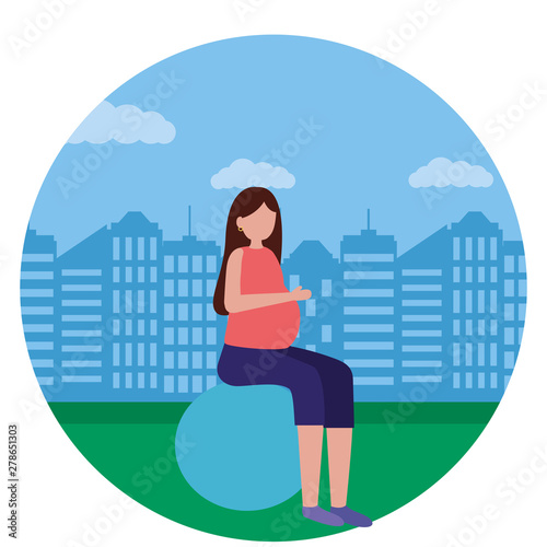 pregnancy and maternity scene flat