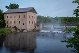 old grist mill on the river