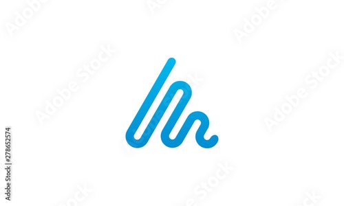 letter a abstract logo