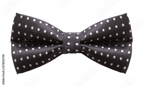 Fotografia Black Polka Dot Bow Tie Front