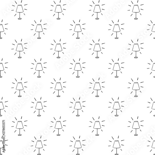Seamless pattern with lamps