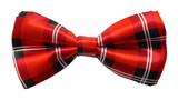 Red Plaid Bow Tie Cut Out