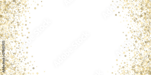 Glitter Stars. Luxury Confetti tiny Gold Christmas