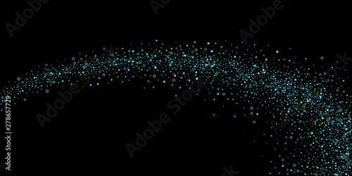 Blue  cyan  turquoise glitter stars  confetti.