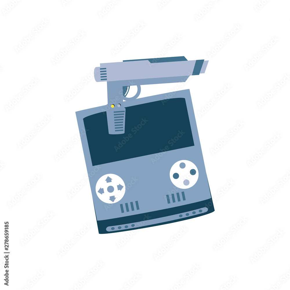 Fototapeta premium handle video game with gun