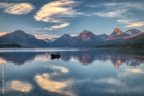Apgar Village Lake McDonald Sunset photo