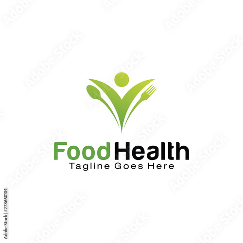 Healthy Food logo design template