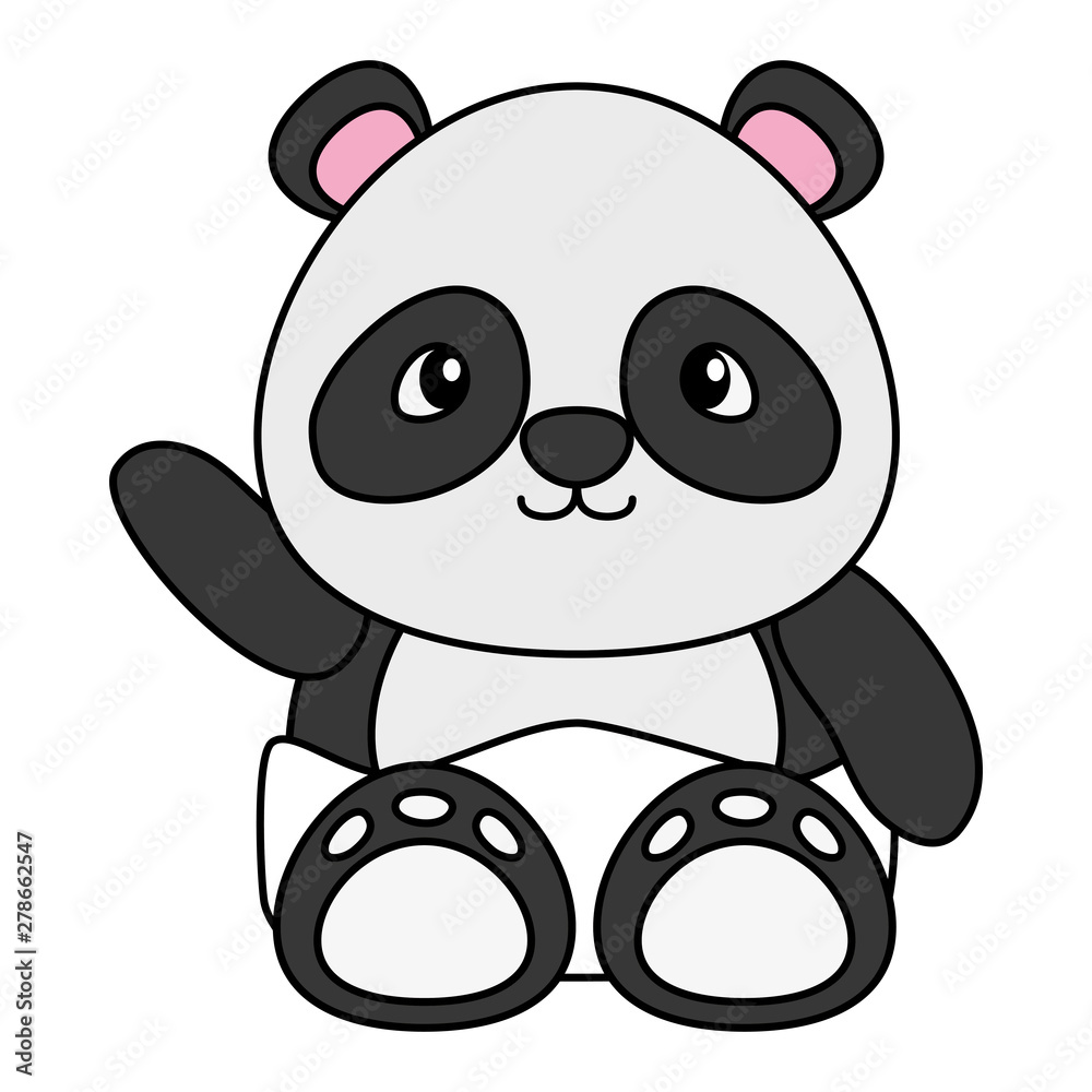 cute little bear panda baby character cute little bear panda baby character
