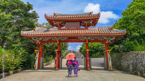 Shureimon Gate in Shuri castle in Okinawa