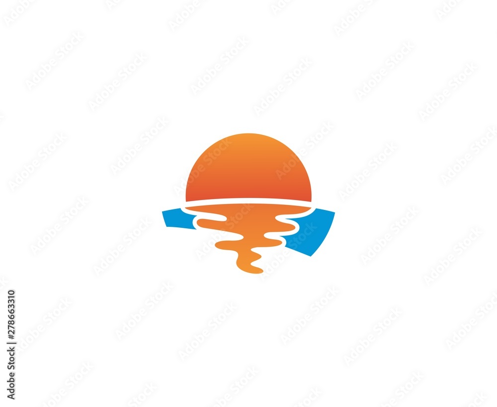 Fototapeta premium Sunset logo