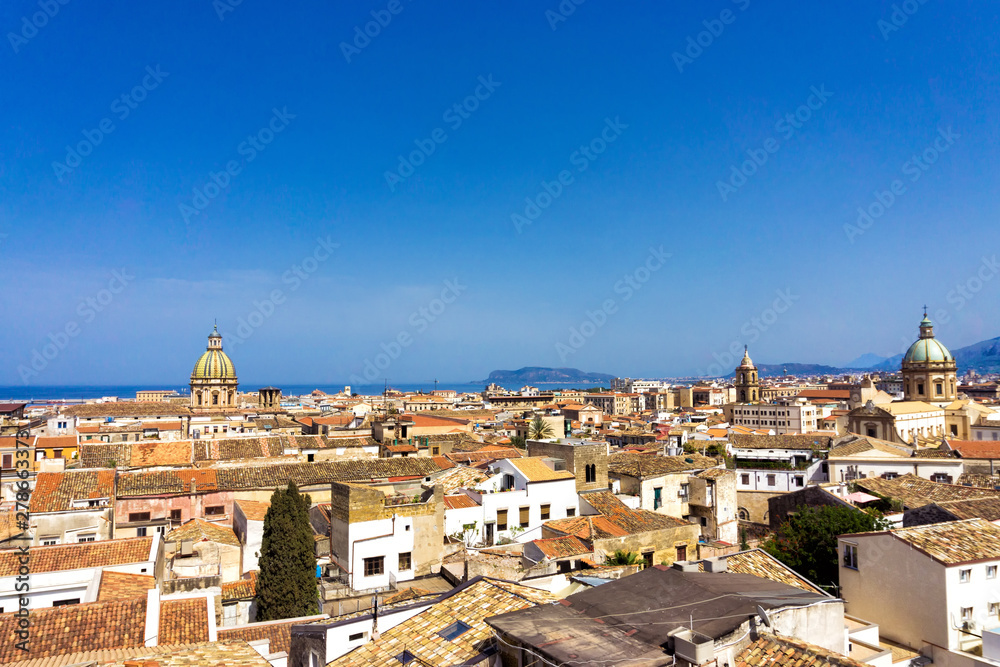 Viewpoint of Palermo in Sicily, Italy