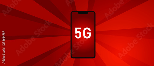 5g phone technology revolution connect worldwide. Smart and 5th generation network concept. Fast internet.