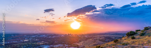 Windy Boise Idaho Sunset