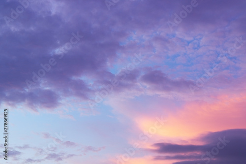 Clouds in sunset time, sky background © Valerii Evlakhov