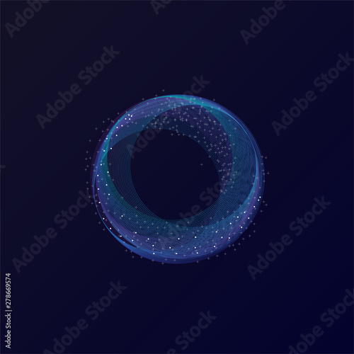 Circle abstract logo and usual vector to use , luxury cirlce , blue ocean object