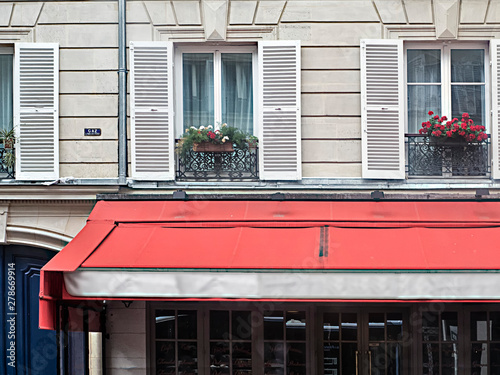Photography French Storefront with Awning