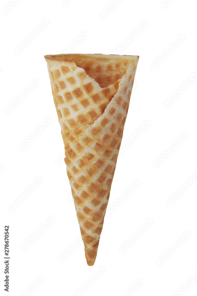 Ice cream cone isolated on white background Ice cream cone isolated on white background