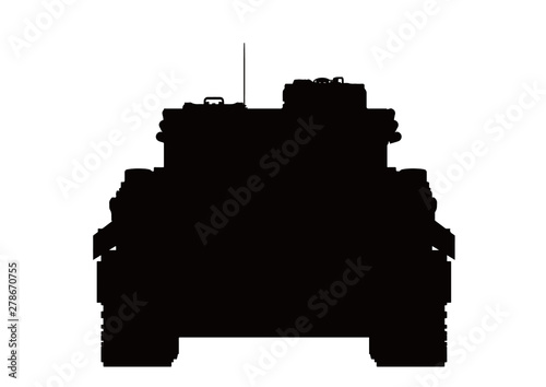 タイガー戦車 シルエット ナチ ドイツ 第二次世界大戦 WW II German Army Tank Tiger silhouette