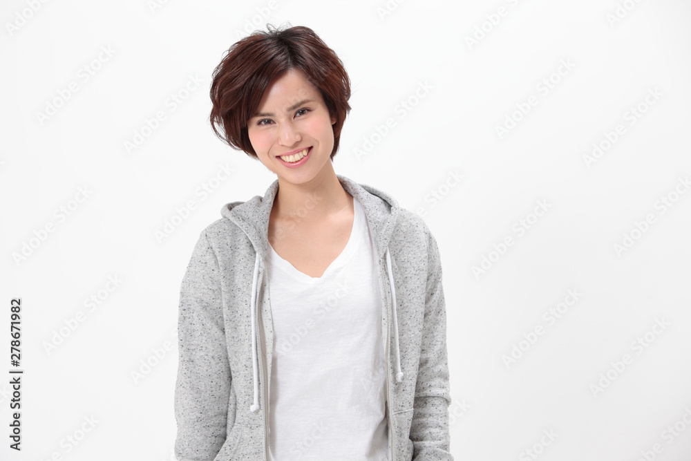 笑顔の女性