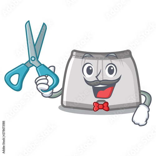 Barber swimming trunks in the cartoon shape
