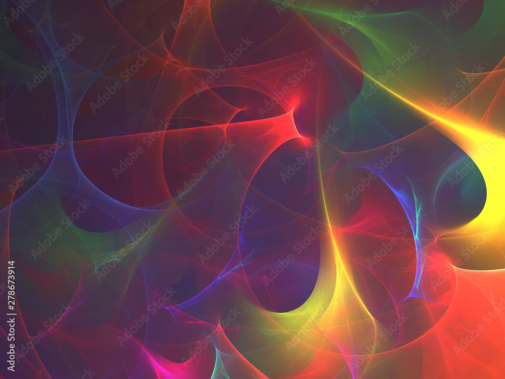 purple abstract fractal background 3d rendering illustration