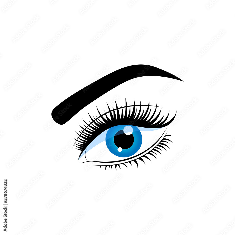 eyelashes logo icon design template vector eyelashes logo icon design template vector