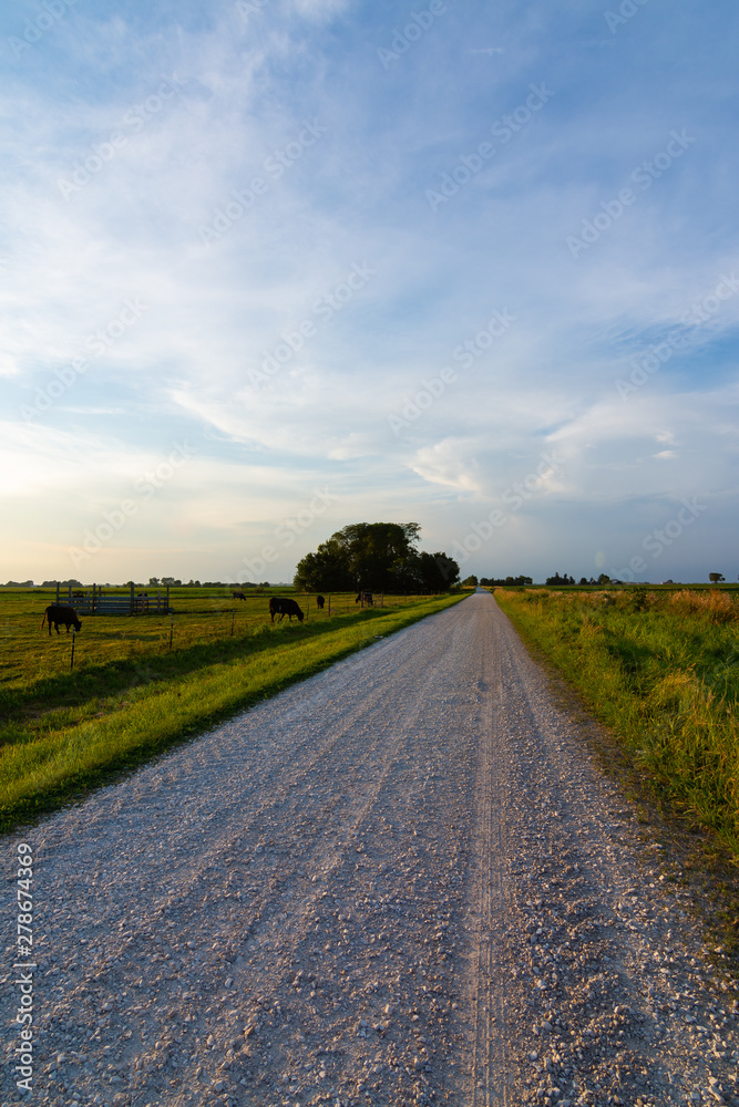 Gravel country road Gravel country road