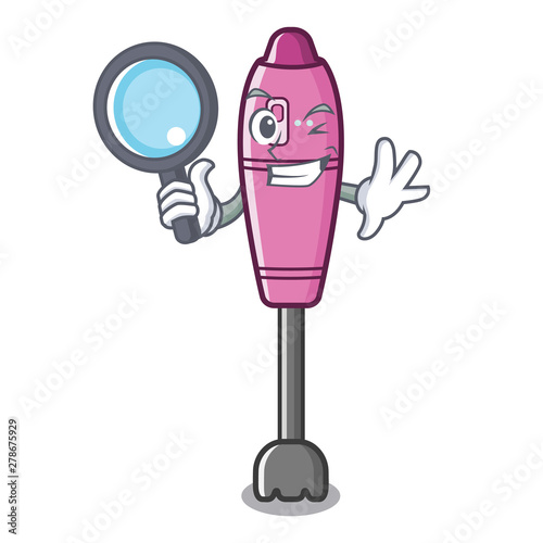 Detective immersion blender placed in character box photo