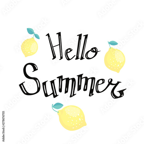 summer brush lettering Summer Time