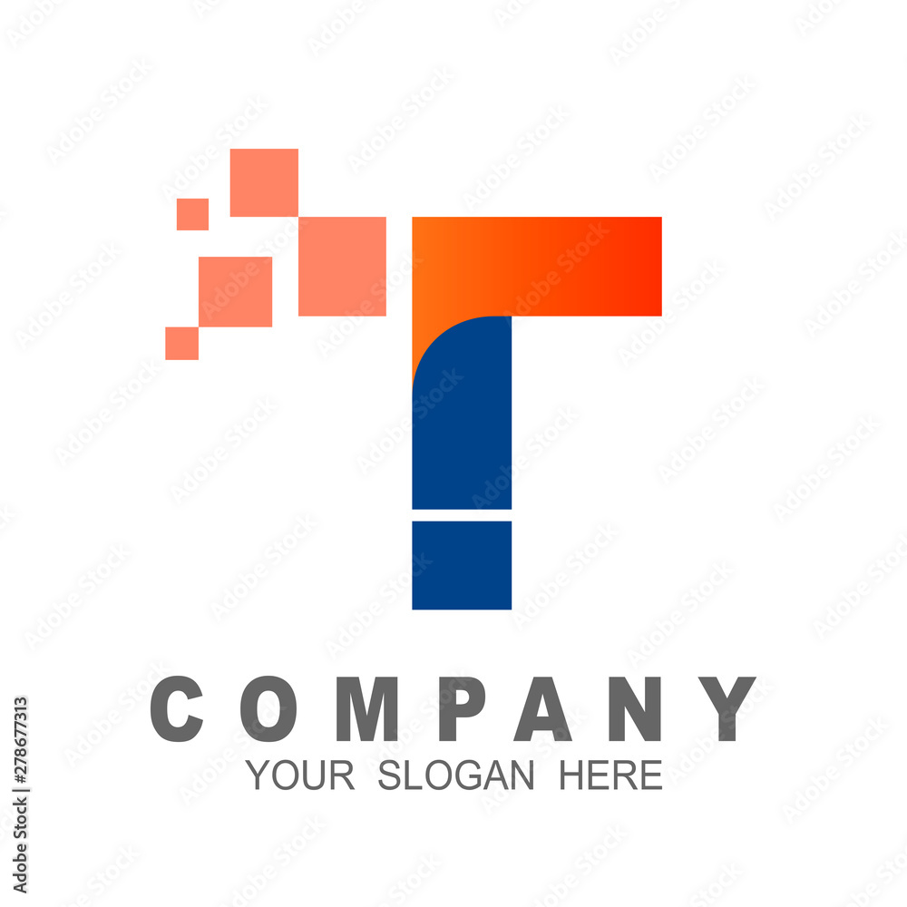 Letter t logo template with soft gradient color, creative logo with pixel dot design style, symbol and icon for your business identity Letter t logo template with soft gradient color, creative logo with pixel dot design style, symbol and icon for your business identity