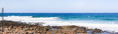 Panorama of the Spanish island of Fuerteventura. © daylight917
