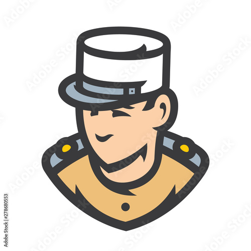 France Police Vector Cartoon illustration