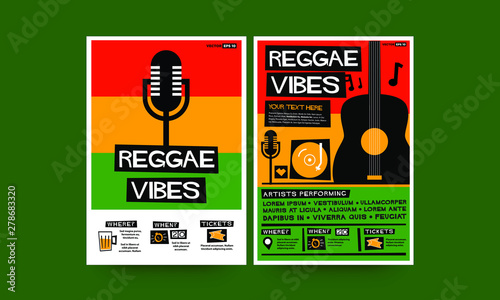 Reggae Vibes Event Poster Design