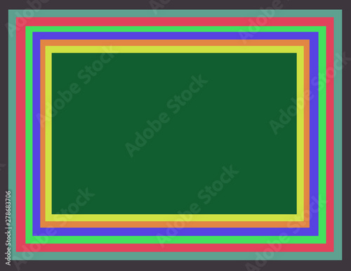 Colorful multicolored frame, pattern background